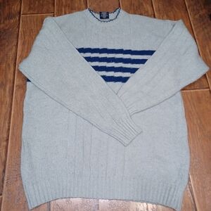 Men's Blue Striped Sweater